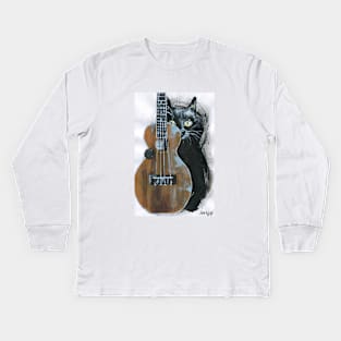 Ukulele Kids Long Sleeve T-Shirt